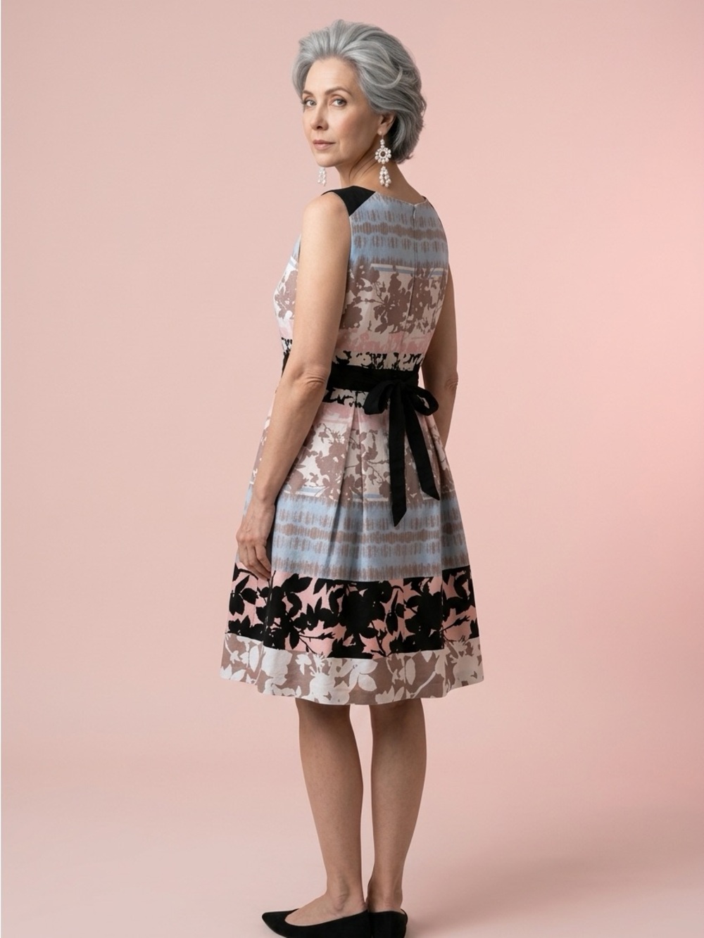 Principles by Ben de Lisi Floral A-Line Party Pastel Feminine Summer Dress-10 - Picture 2 of 16